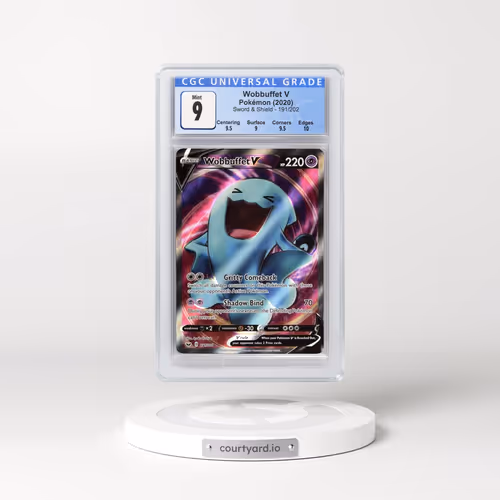 2020 Sword & Shield #191/202 Wobbuffet V Ultra Rare Holo
