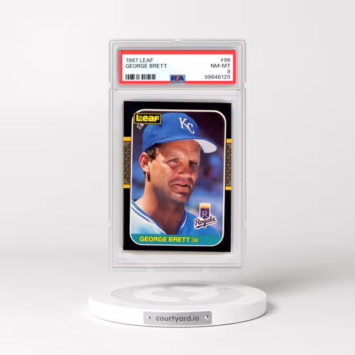 1987 Leaf #96 George Brett (PSA 8 NM-MT)