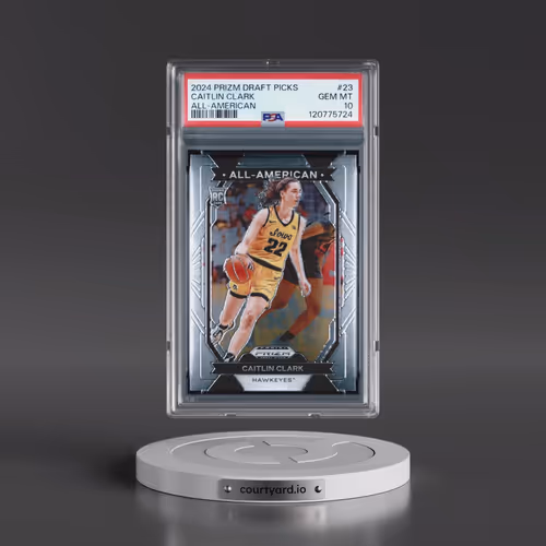 2024 Panini Prizm Draft Picks All-American #23 Caitlin Clark (PSA 10 GEM MINT)