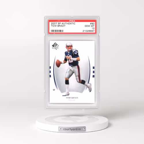 2007 SP Authentic #90 Tom Brady (PSA 10 GEM MINT)