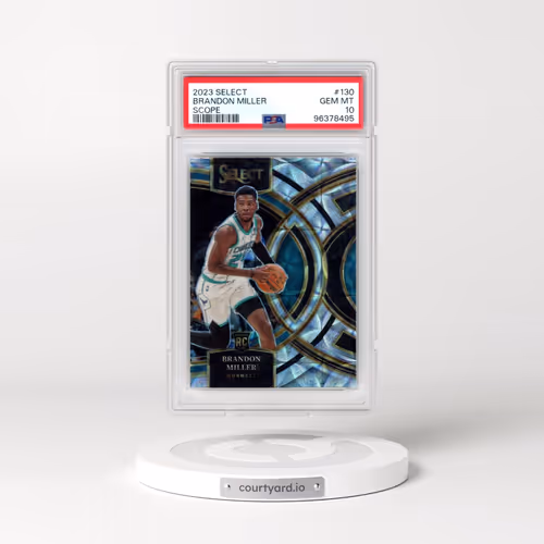 2023 Panini Select #130 Brandon Miller - Scope (PSA 10 GEM MINT)