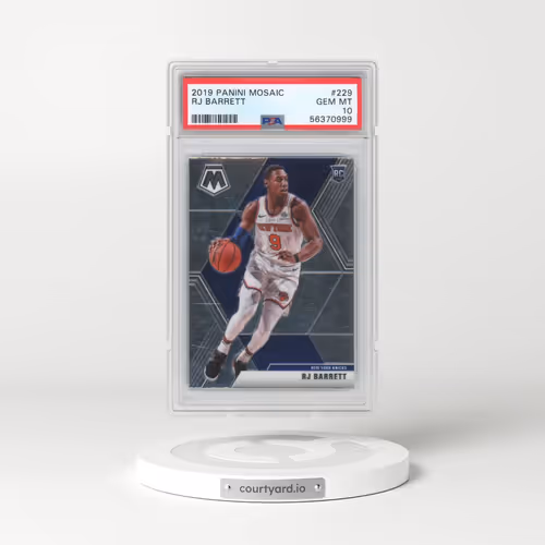 2019 Panini Mosaic #229 RJ Barrett (PSA 10 GEM MINT)