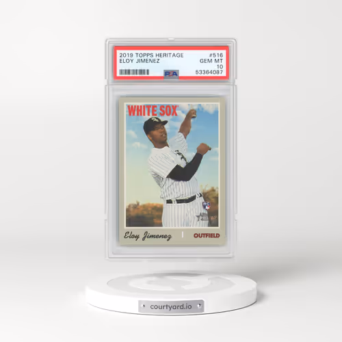2019 Topps Heritage #516 Eloy Jimenez (PSA 10 GEM MINT)