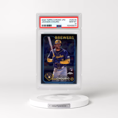 2024 Topps Chrome Update #USC30 Jackson Chourio (PSA 10 GEM MINT)