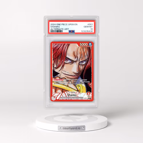 2024 One Piece OP09-Emperors in the New World #001 Shanks - Alternate Art (PSA 10 GEM MINT)