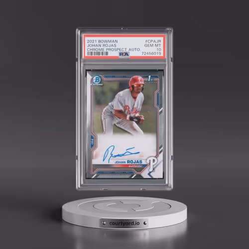 2021 Bowman Chrome Prospect Autographs #CPAJR Johan Rojas (PSA 10 GEM MINT)