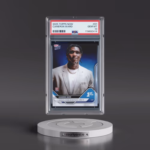 2025 Topps Now #D1 Cameron Ward (PSA 10 GEM MINT)
