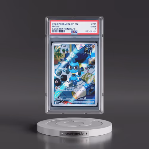 2023 Pokémon Svi EN-Scarlet & Violet #215 Riolu - Illustration Rare (PSA 9 MINT)