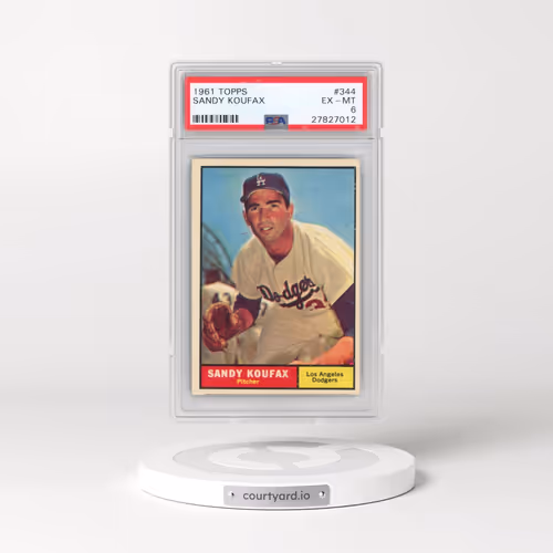 1961 Topps #344 Sandy Koufax (PSA 6 EX-MT)