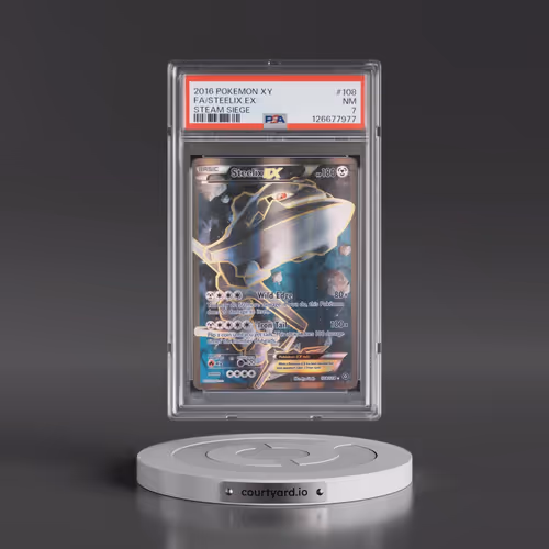 2016 Pokémon XY Steam Siege #108 Steelix EX - Holo Full Art (PSA 7 NM)