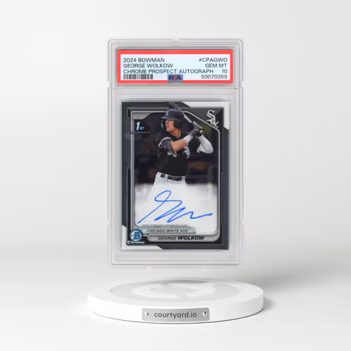 2024 Bowman Chrome Prospect Autographs #CPAGWO George Wolkow (PSA 10 GEM MINT)