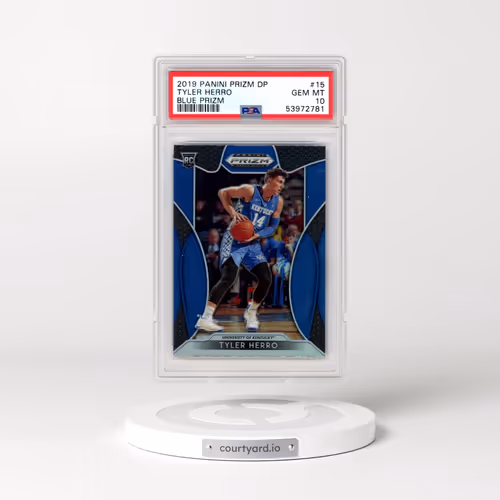 2019 Panini Prizm Draft Picks #15 Tyler Herro - Blue Prizm (PSA 10 GEM MINT)