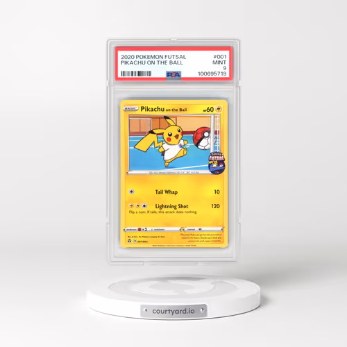 2020 Pokémon Futsal #001 Pikachu on the Ball (PSA 9 MINT)