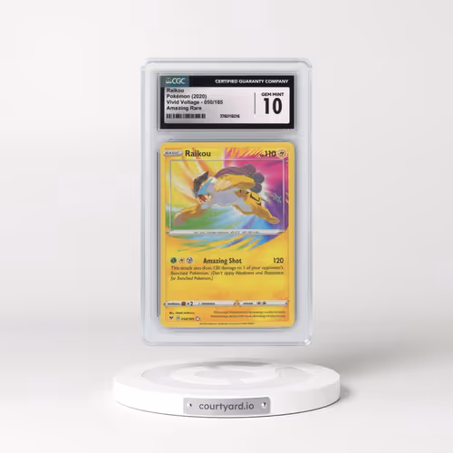 2020 Vivid Voltage #050/185 Raikou - Amazing Rare (CGC 10 GEM MINT)