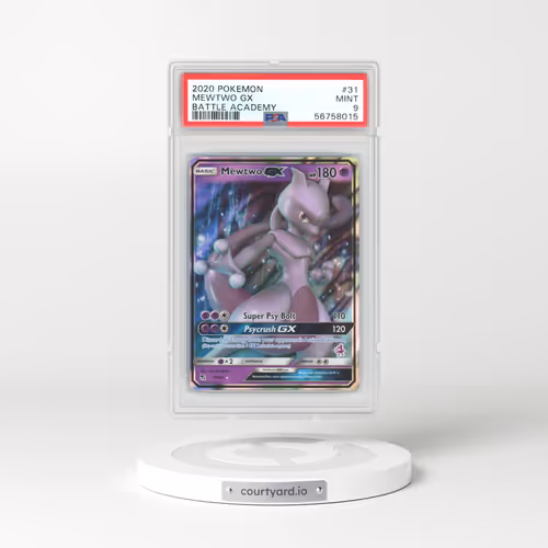 2020 Battle Academy #31 Mewtwo GX - Full Art Holo (PSA 9 MINT)