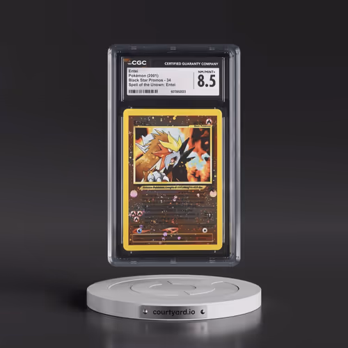 1999 Black Star Promos #34 Entei - Reverse Holo Spell of the Unown: Entei () (CGC 8.5 NM-MT+)