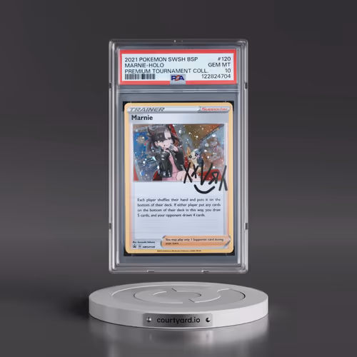 2021 Pokémon Swsh Black Star Promo #120 Marnie - Holo Marnie Premium Tournament Collection (PSA 10 G