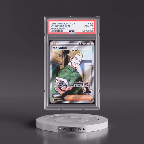 2025 Pokémon M1l-Mega Brave #085 LT. Surge's Deal - Super Rare (PSA 10 GEM MINT)