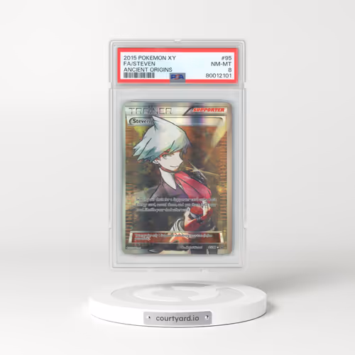 2015 Pokémon XY Ancient Origins #95 Steven - Full Art (PSA 8 NM-MT)