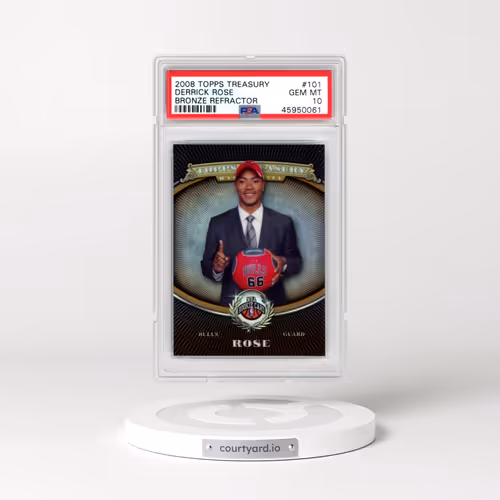 2008 Topps Treasury #101 Derrick Rose - Bronze Refractor (PSA 10 GEM MINT)