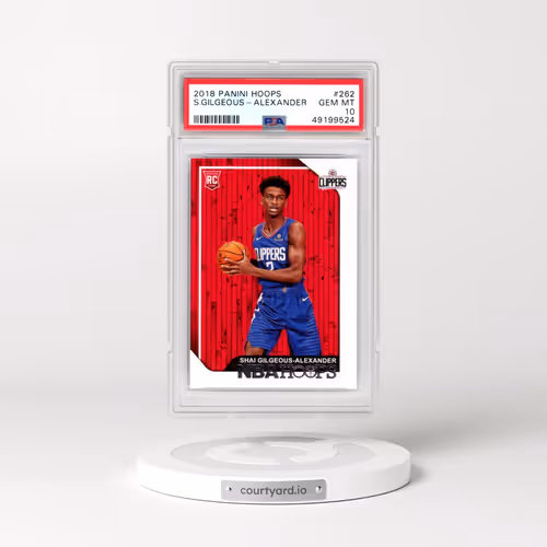2018 Panini Hoops #262 Shai Gilgeous-Alexander (PSA 10 GEM MINT)