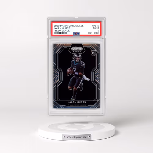 2020 Panini Chronicles Prizm Black #PB19 Jalen Hurts (PSA 9 MINT)