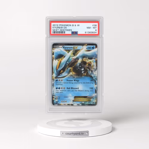 2012 Pokémon Black & White Next Destinies #38 Kyurem EX - Holo (PSA 8 NM-MT)