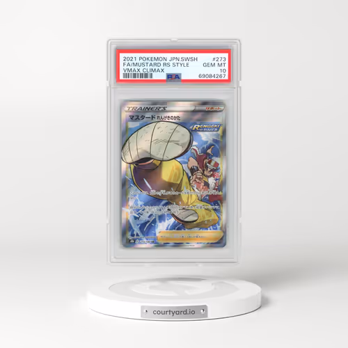 2021 Pokémon Sword & Shield Vmax Climax #273 Mustard Rapid Strike Style - Full Art (PSA 10 GEM MINT)
