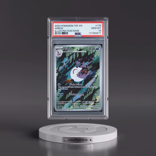2024 Pokémon Tef EN-Temporal Forces #176 Arbok - Illustration Rare (PSA 10 GEM MINT)