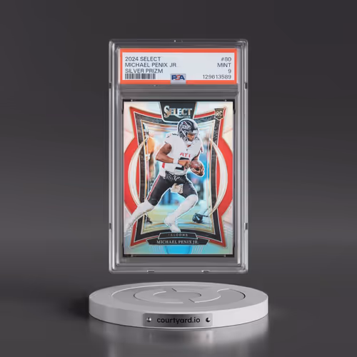 2024 Panini Select #80 Michael Penix Jr. - Silver Prizm (PSA 9 MINT)