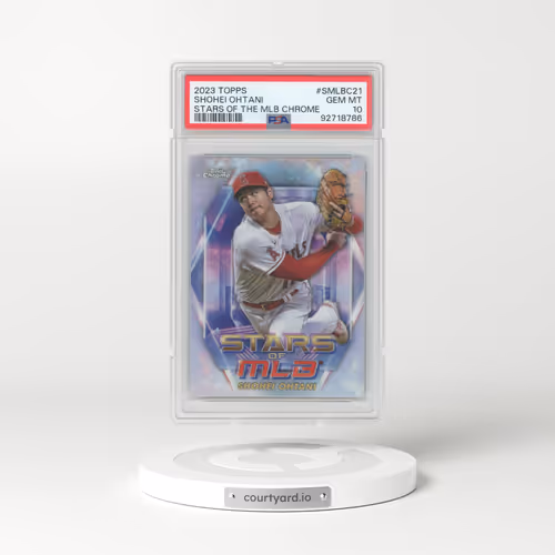 2023 Topps Stars of the MLB Chrome #SMLBC21 Shohei Ohtani (PSA 10 GEM MINT)