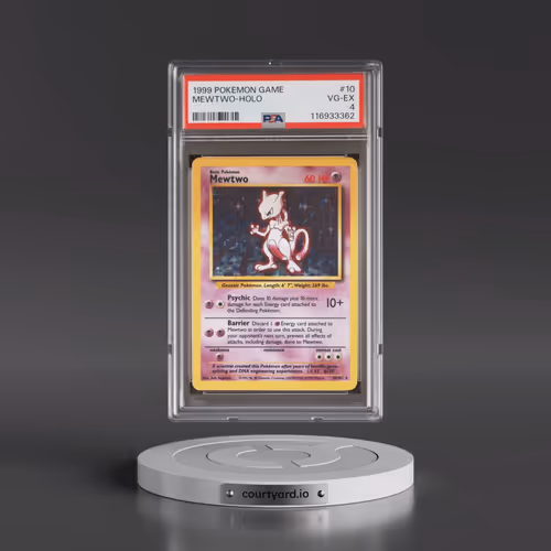 1999 Pokémon Game #10 Mewtwo - Holo (PSA 4 VG-EX)