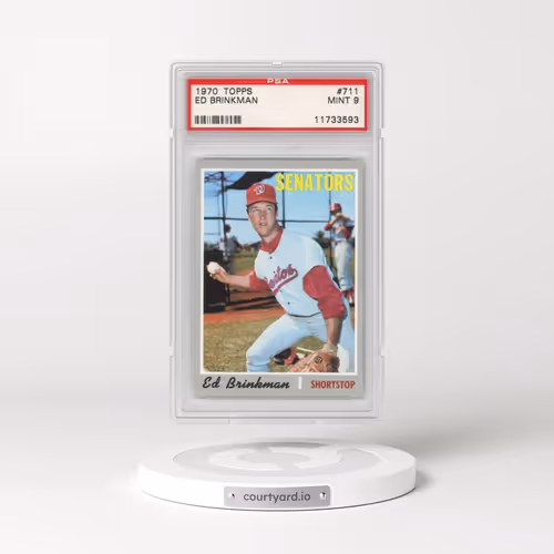 1970 Topps #711 Ed Brinkman (PSA 9 MINT)