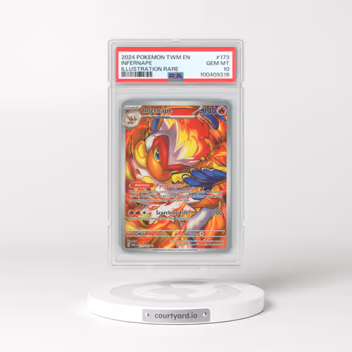 2024 Pokémon Twm EN-Twilight Masquerade #173 Infernape - Illustration Rare (PSA 10 GEM MINT)