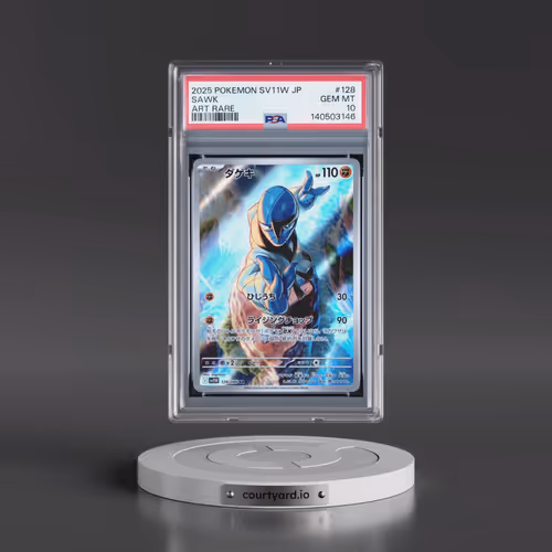 2025 Pokémon Sv11w-White Flare #128 Sawk - Art Rare (PSA 10 GEM MINT)