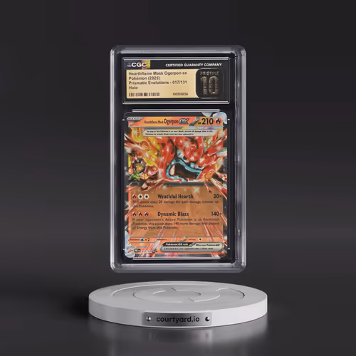 2024 Prismatic Evolutions - PRE EN #017/131 Hearthflame Mask Ogerpon ex - Holo (CGC 10 PRISTINE)