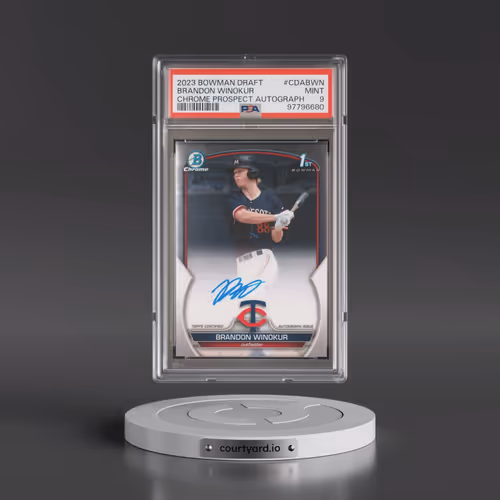 2023 Bowman Draft Chrome Prospect Autograph #CDABWN Brandon Winokur (PSA 9 MINT)