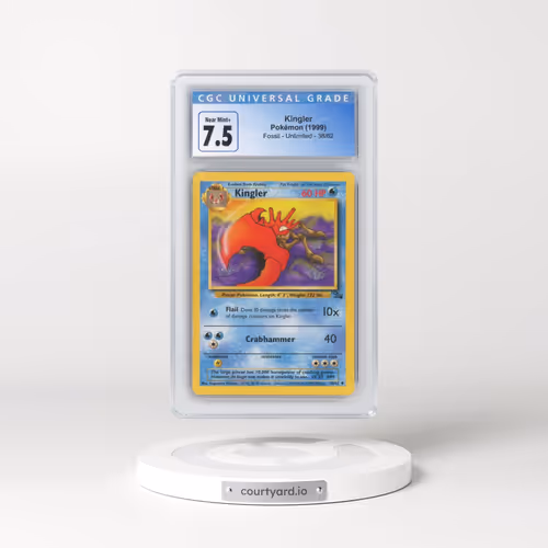 1999 Fossil #38/62 Kingler (CGC 7.5 NM+)