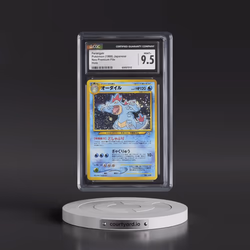 1999 Neo Premium File Feraligatr - No Rarity - Holo (CGC 9.5 MINT+)
