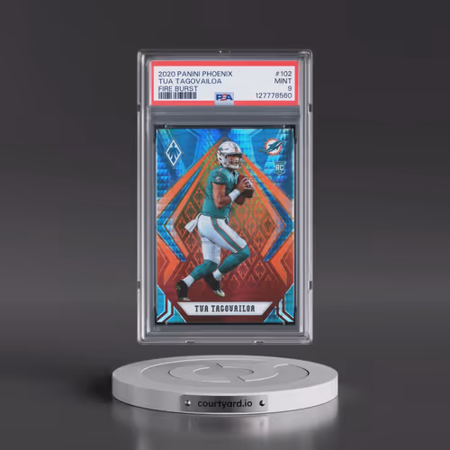 2020 Panini Phoenix #102 Tua Tagovailoa - Fire Burst (PSA 9 MINT)