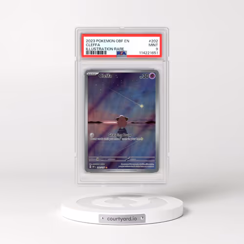 2023 Pokémon Obf EN-Obsidian Flames #202 Cleffa - Illustration Rare (PSA 9 MINT)