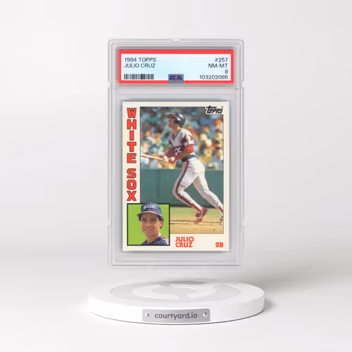 1984 Topps #257 Julio Cruz (PSA 8 NM-MT)