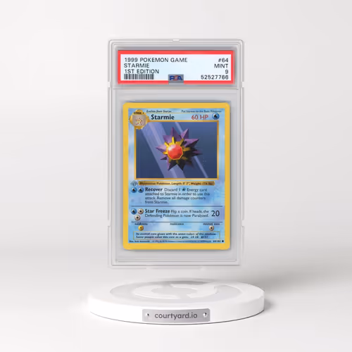 1999 Pokémon Game #64 Starmie - 1st Edition (PSA 9 MINT)