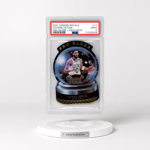 2021 Panini Crown Royale Sno Globe #17 Jayson Tatum - Asia Gold (PSA 9 MINT)