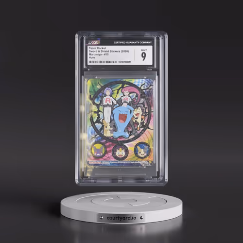 2020 Sword & Shield Stickers (Marumiya 2020) #10 Team Rocket - Holo (CGC 9 MINT)
