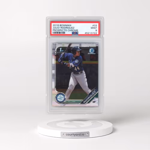 2019 Bowman Prospects Chrome #33 Julio Rodriguez (PSA 9 MINT)