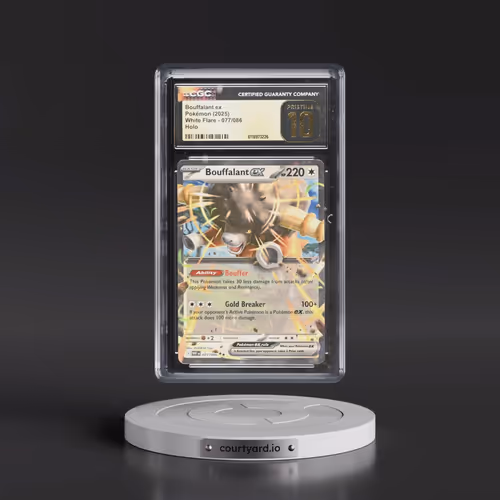2025 White Flare - WHT EN #077/086 Bouffalant ex - Holo (CGC 10 PRISTINE)