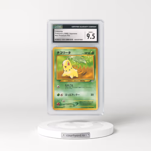 1999 Neo Premium File #152 Chikorita - No Rarity (CGC 9.5 MINT+)