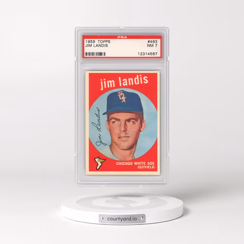 1959 Topps #493 Jim Landis (PSA 7 NM)