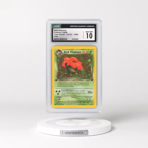2000 Team Rocket #13 Dark Vileplume - 1st Edition Holo (CGC 10 GEM MINT)